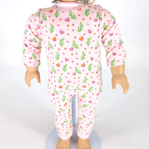 Our Generation OG by Battat Pale Pink Onesie / One Piece Pajama for 18" Dolls GC - Picture 5 of 14